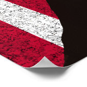 ジョン・アダムスとアメリカ国旗 ポスター (角)