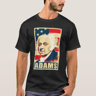 ジョン・アダムスプロパガンダアメリカ合衆国ポスターアポップ・アートのート Tシャツ
