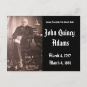ジョン・アダムス州第統一された2代大統領 ポストカード (正面)