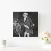 ジョン・アダムス スクエア壁時計 (ホーム)