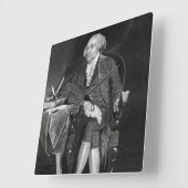 ジョン・アダムス スクエア壁時計 (傾斜)