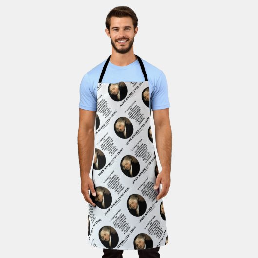 ジョン・アダムス・リバティ失った・ワンス失った・フォーエバー引用文 エプロン (着用した状態)