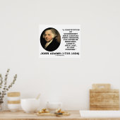 ジョン・アダムス・リバティ失った・ワンス失った・フォーエバー引用文 ポスター (キッチン)