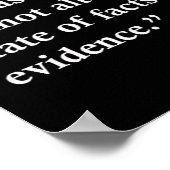 ジョン・アダムス「事実は頑固なもの」引用文プリント ポスター (角)