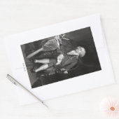 ジョン・アダムス 長方形シール (封筒)