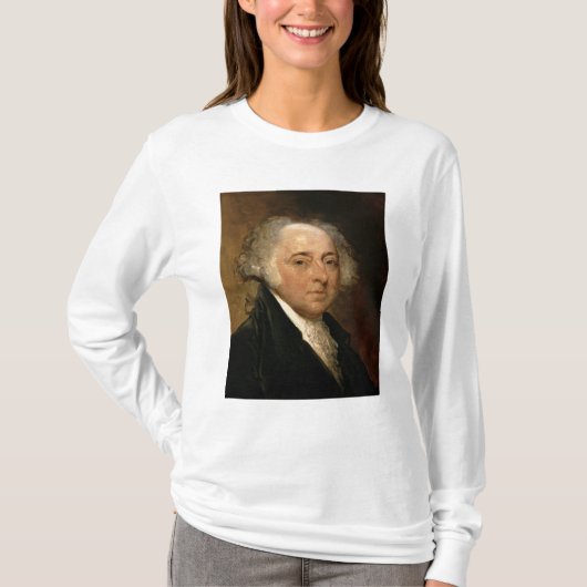 ジョン・アダムズのポートレート Tシャツ (正面)