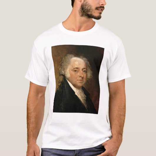 ジョン・アダムズのポートレート Tシャツ (正面)
