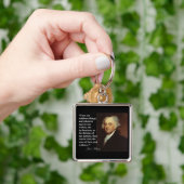 ジョン・アダムズの"事実頑固な事"の引用文です キーホルダー (手)