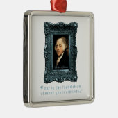 ジョン・アダムズ: 恐れに基づくほとんどの政府 メタルオーナメント (右)