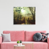 ジョン・アトキンソン・グリムショーアットザパークゲート キャンバスプリント (インサイチュ (リビング))