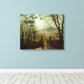 ジョン・アトキンソン・グリムショーアットザパークゲート キャンバスプリント (インサイチュ (ウッドフロア))