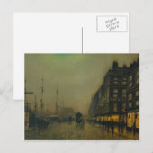 ジョン・アトキンソン・グリムショー – リバプール・キー・バイ・ムーンライト ポストカード (正面/裏面)