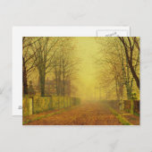 ジョン・アトキンソン・グリムショー |夕べグロー, c.1884 (油) ポストカード (正面/裏面)