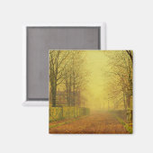 ジョン・アトキンソン・グリムショー |夕べグロー， c.1884 (油) マグネット (正面/裏面)