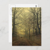 ジョン・アトキンソン・グリムショー – 10月金ゴールド ポストカード (正面/裏面)