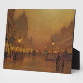 ジョン・アトキンソン・グリムショー | A通りアットナイト(油 フォトプラーク (側面)