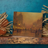 ジョン・アトキンソン・グリムショー | A通りアットナイト(油 フォトプラーク (側面)