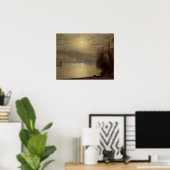 ジョン・アトキンソン・グリムショー | Whitby (キャンバス上の油) ポスター (ホームオフィス)