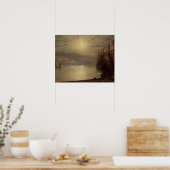 ジョン・アトキンソン・グリムショー | Whitby (キャンバス上の油) ポスター (キッチン)