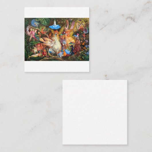 ジョン・アンスター・フィッツジェラルド1860お気に入りの年 スクエア名刺 (正面/裏面)