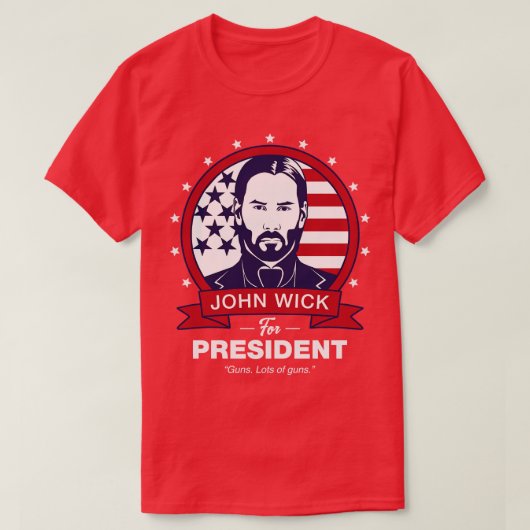 ジョン・ウィック大統領就任 Tシャツ (デザイン正面)