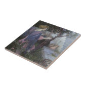 ジョン・ウィリアム・ウォーターハウスによる受胎告知 タイル (側面)