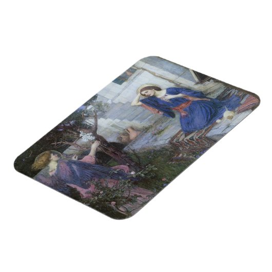 ジョン・ウィリアム・ウォーターハウスによる受胎告知 マグネット (左側)