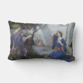 ジョン・ウィリアム・ウォーターハウスによる受胎告知 ランバークッション (裏面)