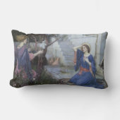 ジョン・ウィリアム・ウォーターハウスによる受胎告知 ランバークッション (正面)