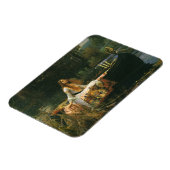 ジョン・ウィリアム・ウォーターハウスによる「シャロットの令嬢 (船上にて)」 マグネット (左側)