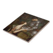 ジョン・ウィリアム・ウォーターハウスによる「ラミアと兵士」 タイル (側面)