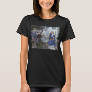 ジョン・ウィリアム・ウォーターハウスによる「受胎告知」 Tシャツ