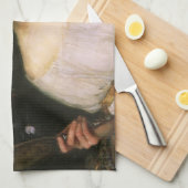 ジョン・ウィリアム・ウォーターハウスによる「虚栄」 キッチンタオル (四つ折り)