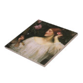 ジョン・ウィリアム・ウォーターハウスによる「虚栄」 タイル (側面)