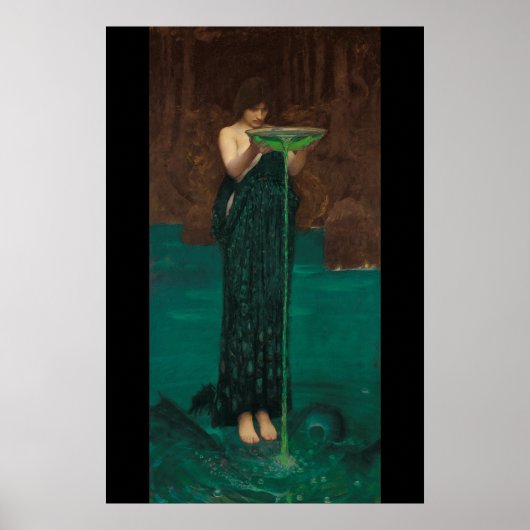 ジョン・ウィリアム・ウォーターハウスによる「Circe Invidiosa (1892)」 ポスター (正面)