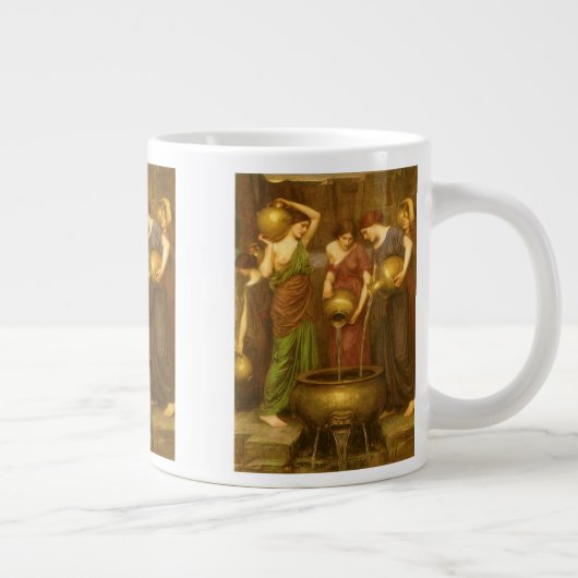 ジョン・ウィリアム・ウォーターハウスのダナデス ジャンボコーヒーマグカップ (右)