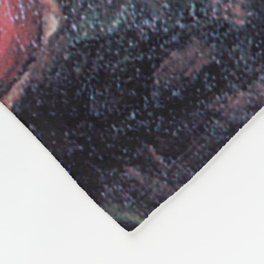 ジョン・ウィリアム・ウォーターハウスのレディとバラ フリースブランケット (角)