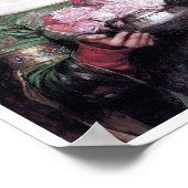 ジョン・ウィリアム・ウォーターハウスのレディとバラ ポスター (角)