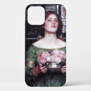 ジョン・ウィリアム・ウォーターハウスのレディとバラ iPhone 12ケース