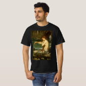 ジョン・ウィリアム・ウォーターハウスの人魚 Tシャツ (正面フル)