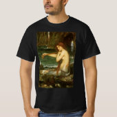 ジョン・ウィリアム・ウォーターハウスの人魚 Tシャツ (正面)