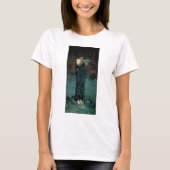 ジョン・ウィリアム・ウォーターハウスの『嫉妬するキルケー』 Tシャツ (正面)