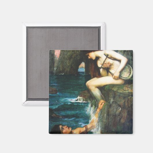 ジョン・ウィリアム・ウォーターハウスザサイレンマグネット マグネット (正面/裏面)