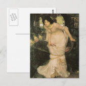 ジョン・ウィリアム・ウォーターハウスザ・レディ・オブ・シャロット ポストカード (正面/裏面)