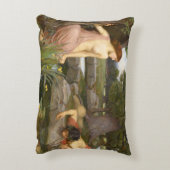 ジョン・ウィリアム・ウォーターハウス著エコーそしてスイセン アクセントクッション (裏面(縦))