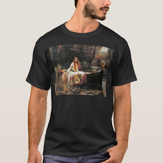 ジョン・ウィリアム・ウォーターハウス著Shalottの女性 Tシャツ (正面)