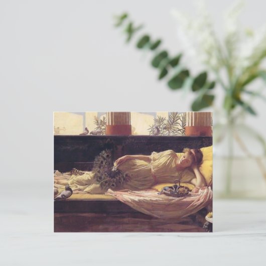 ジョン・ウィリアム・ウォーターハウス – その甘い何もしない ポストカード (スタンド正面)