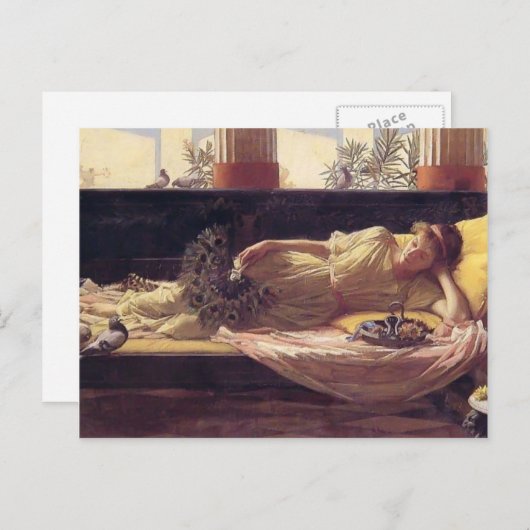 ジョン・ウィリアム・ウォーターハウス – その甘い何もしない ポストカード (正面/裏面)