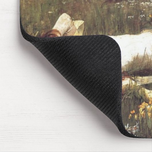 ジョン・ウィリアム・ウォーターハウス-オフェリア1889年 マウスパッド (コーナー)