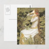 ジョン・ウィリアム・ウォーターハウス – オフェリア ポストカード (正面/裏面)